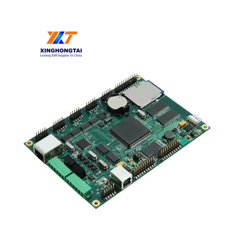 Min. Silkscreen Text Size 0.2mm Volume PCB Assembly with HASL Surface Finish and Circle Pcb Outline